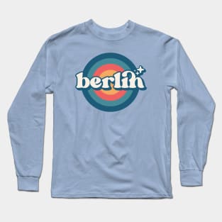 Vintage Berlin Sunset Seal // Retro City Emblem for Berlin, Germany Long Sleeve T-Shirt